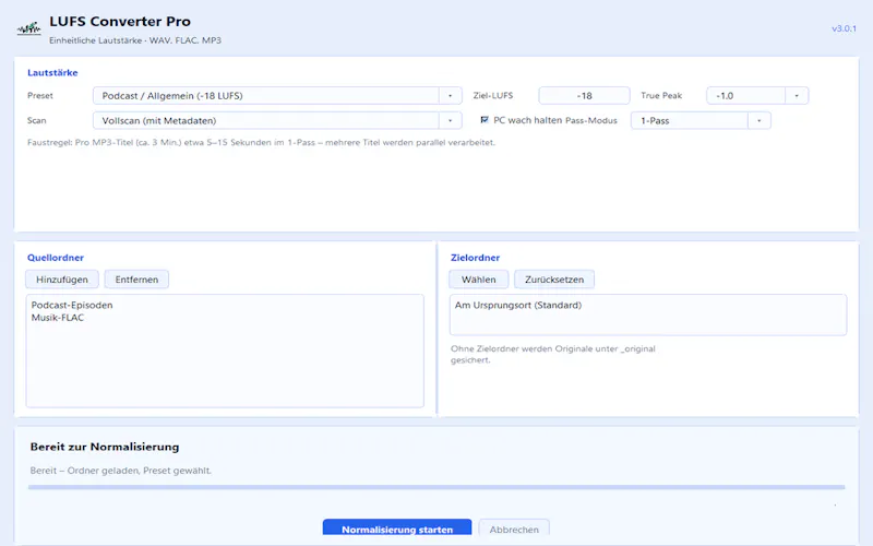 LUFS Converter Pro screenshot 1