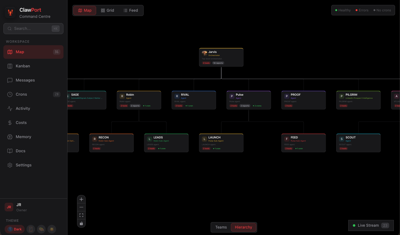 ClawPort - Screenshot 2 showing product features and functionality