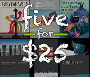 Five PHP books for $25