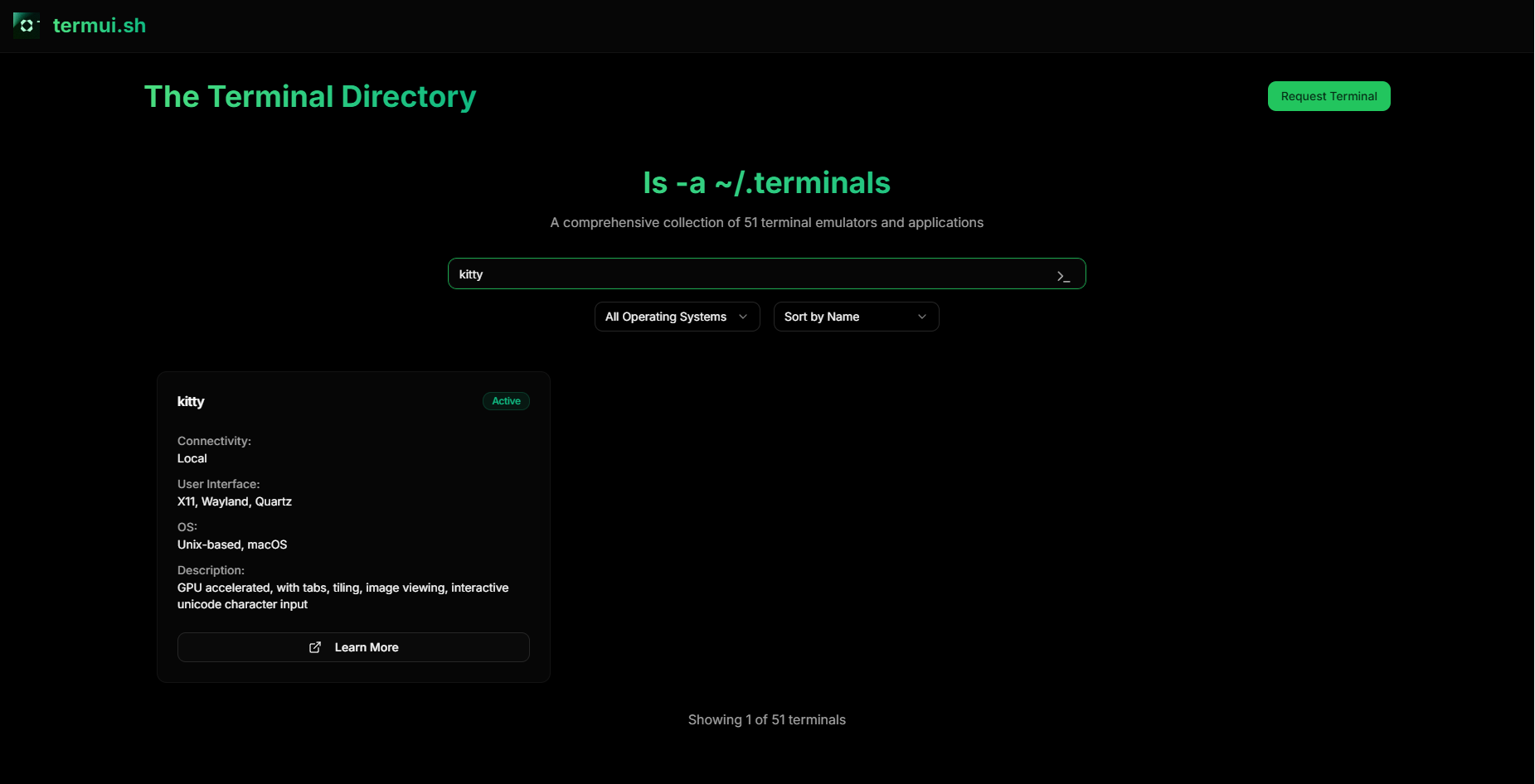 The Terminal Directory gallery image
