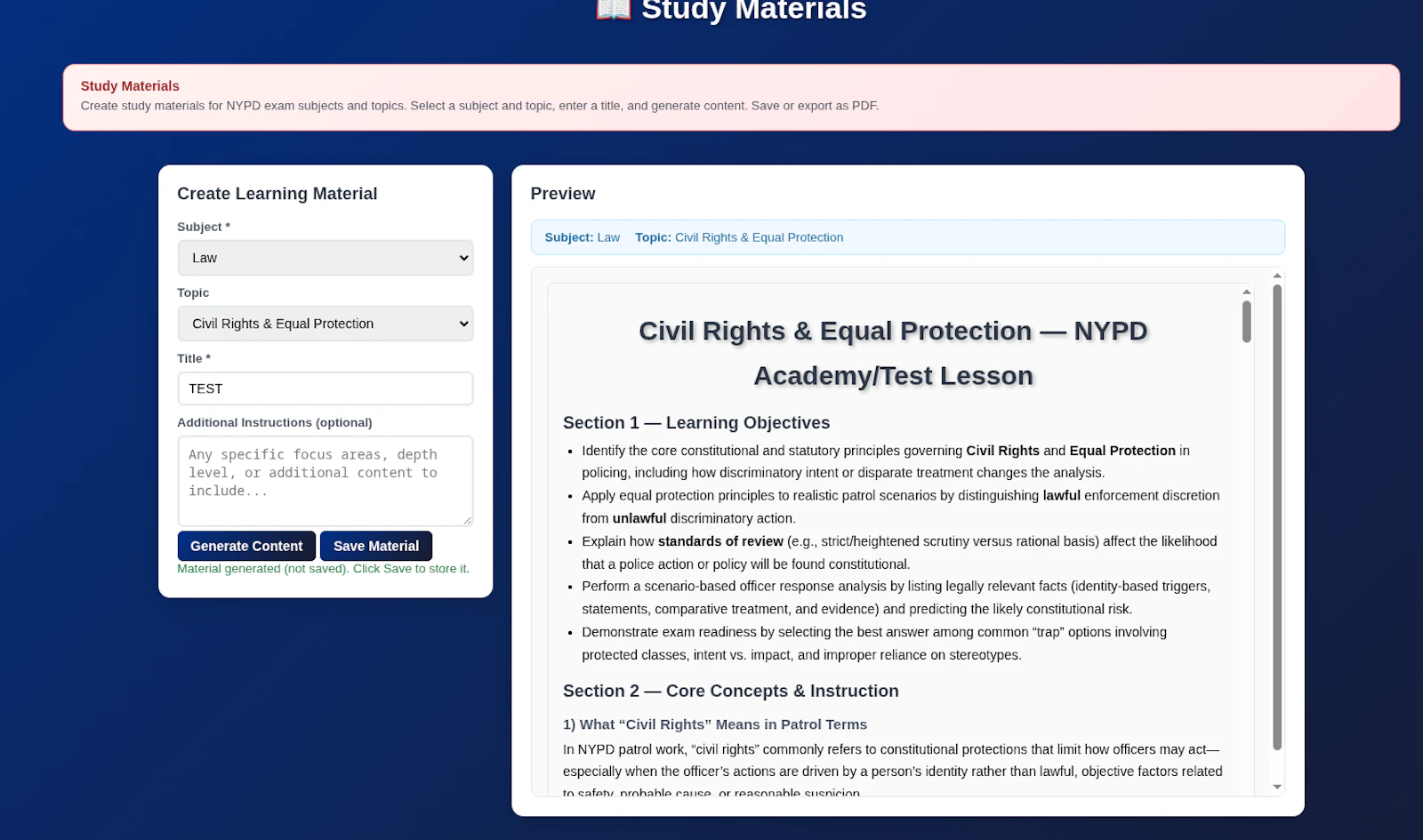 BlueLine LMS screenshot 6