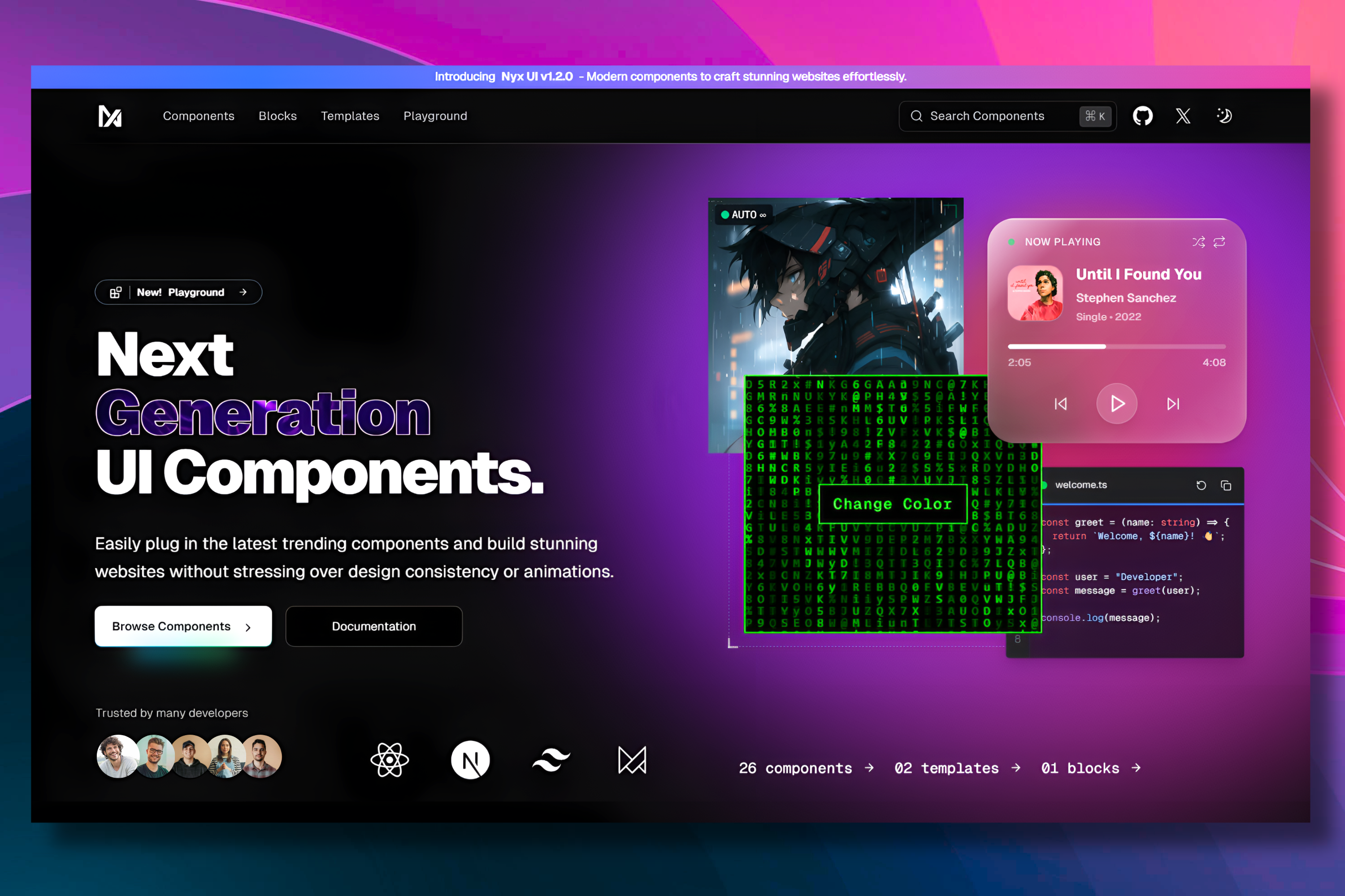 Nyx UI gallery image