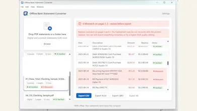 Offline Bank Statement Converter gallery image