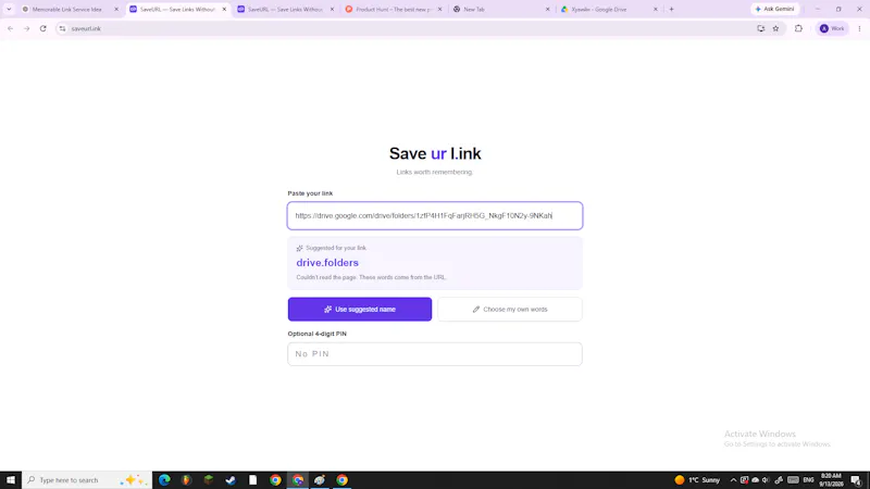 SaveURL — Save Links Without an Account screenshot 1