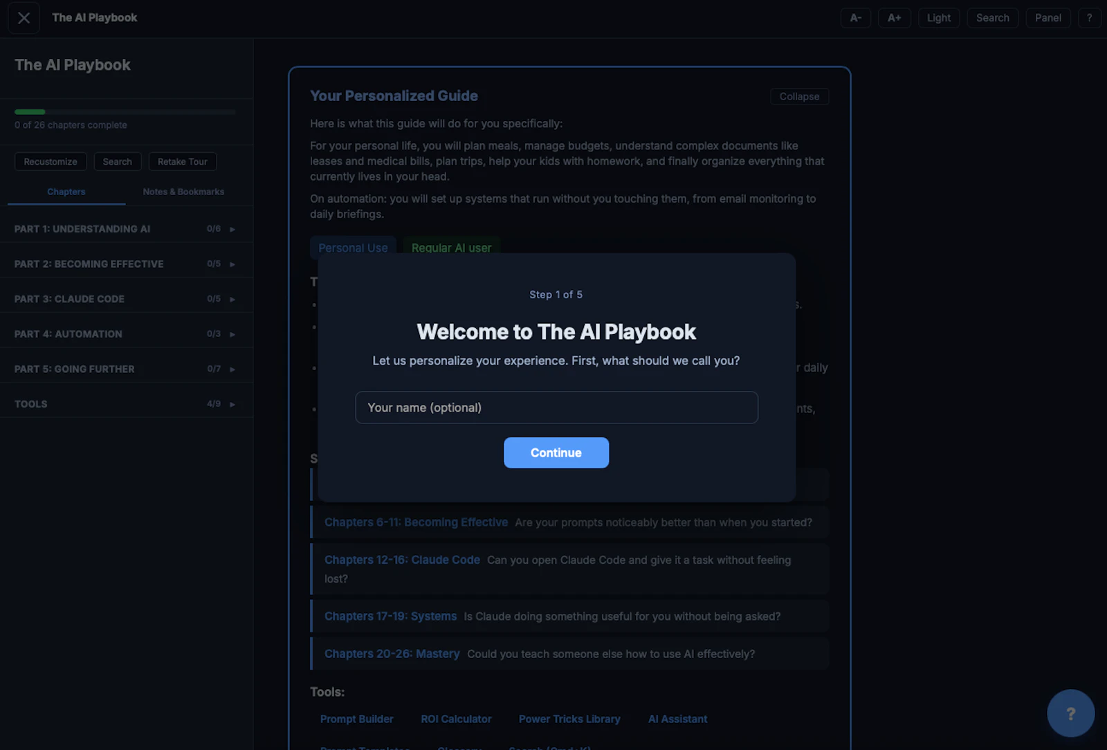 The AI Playbook screenshot 1