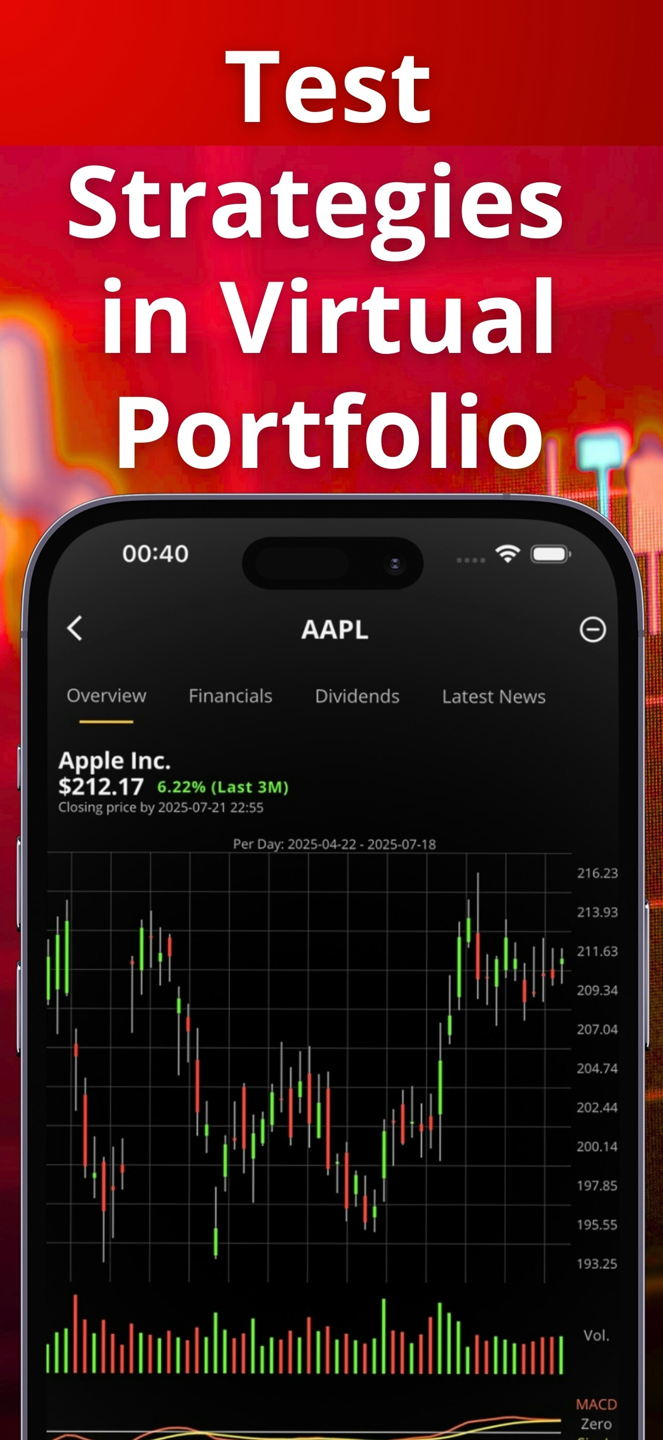 Média Tradesim - Simulator de trading d'actions - Entraînez-vous à investir sans risque avec des données de marché réelles 9