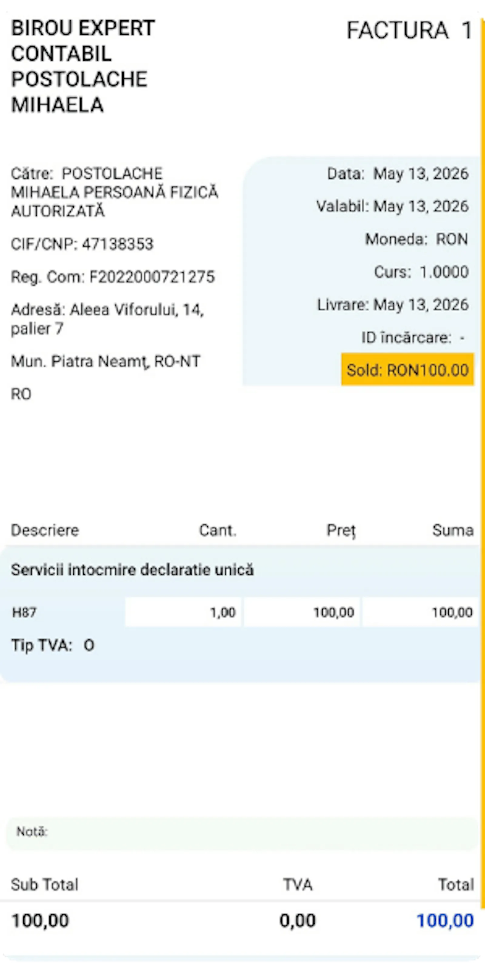 ContaGo - Facturi și chitanțe screenshot 4