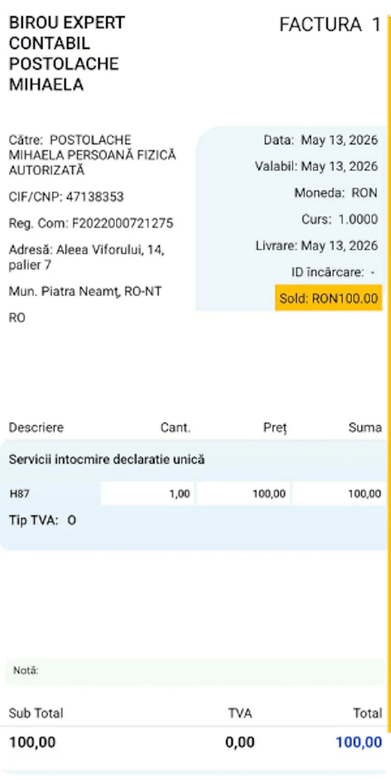ContaGo - Facturi și chitanțe screenshot 4