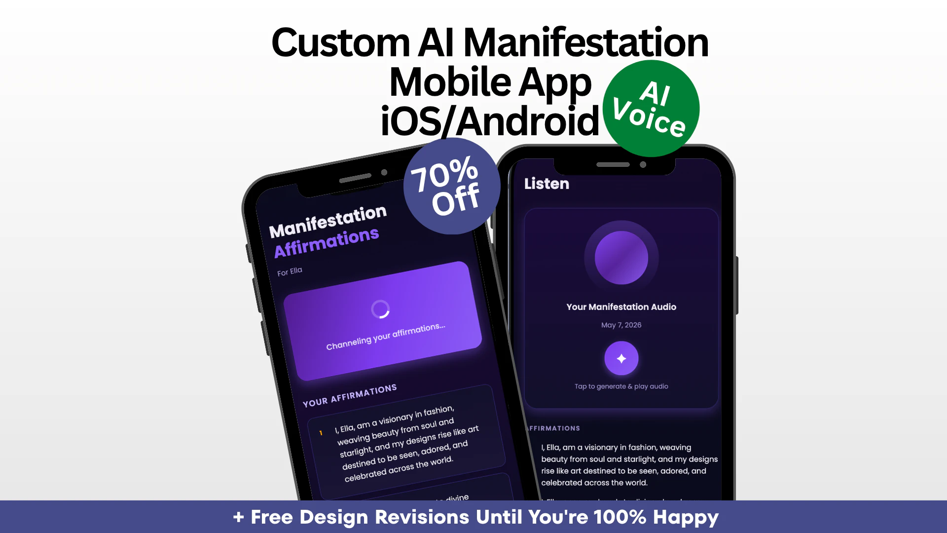 Custom Manifestation AI Mobile App logo
