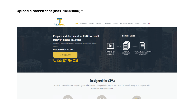 TaxTex - Main product screenshot demonstrating key features and user interface
