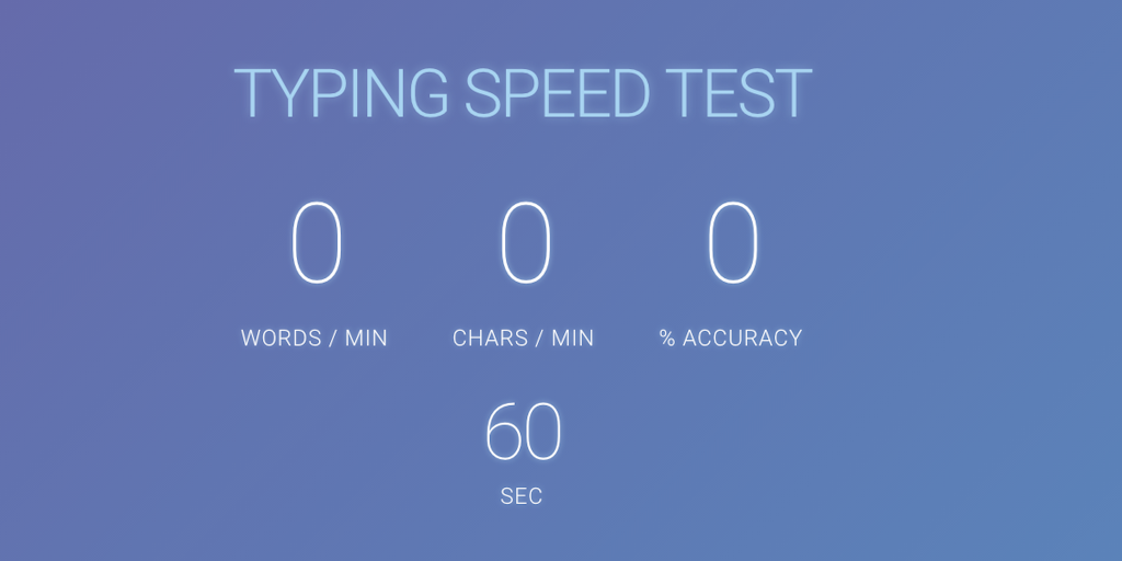 Typing Speed Test