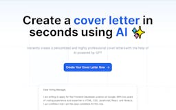 AI Cover Letter Generator media 1