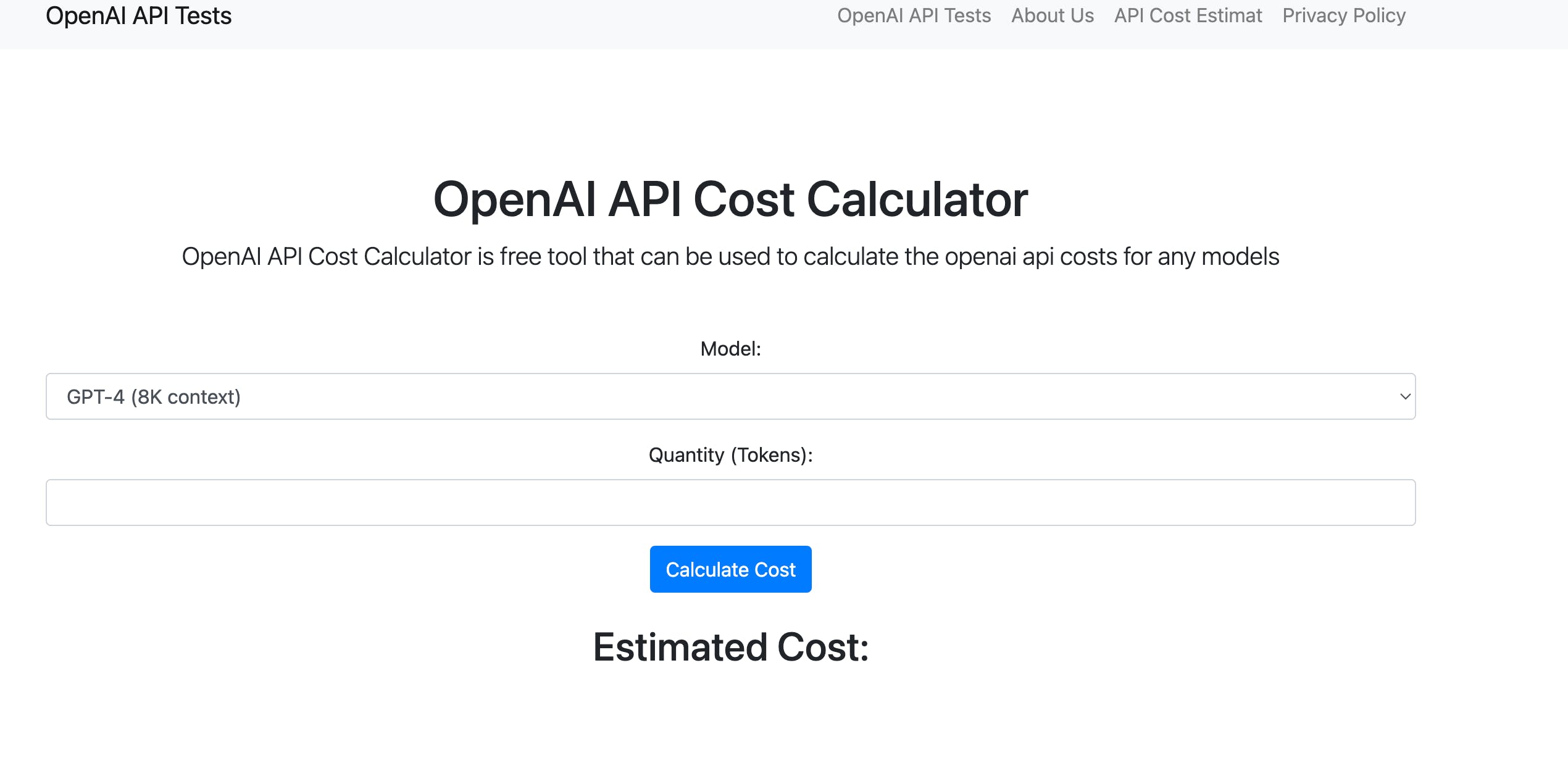 OpenAI API Cost Calculator media 1