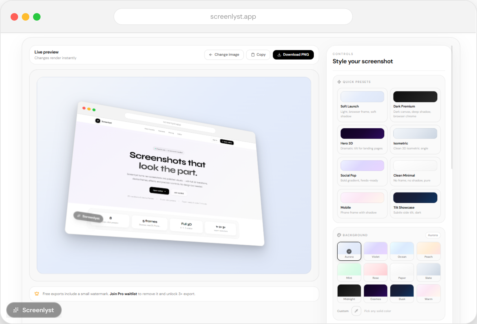 Screenlyst gallery image