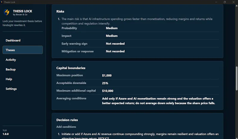Thesis Lock screenshot 6