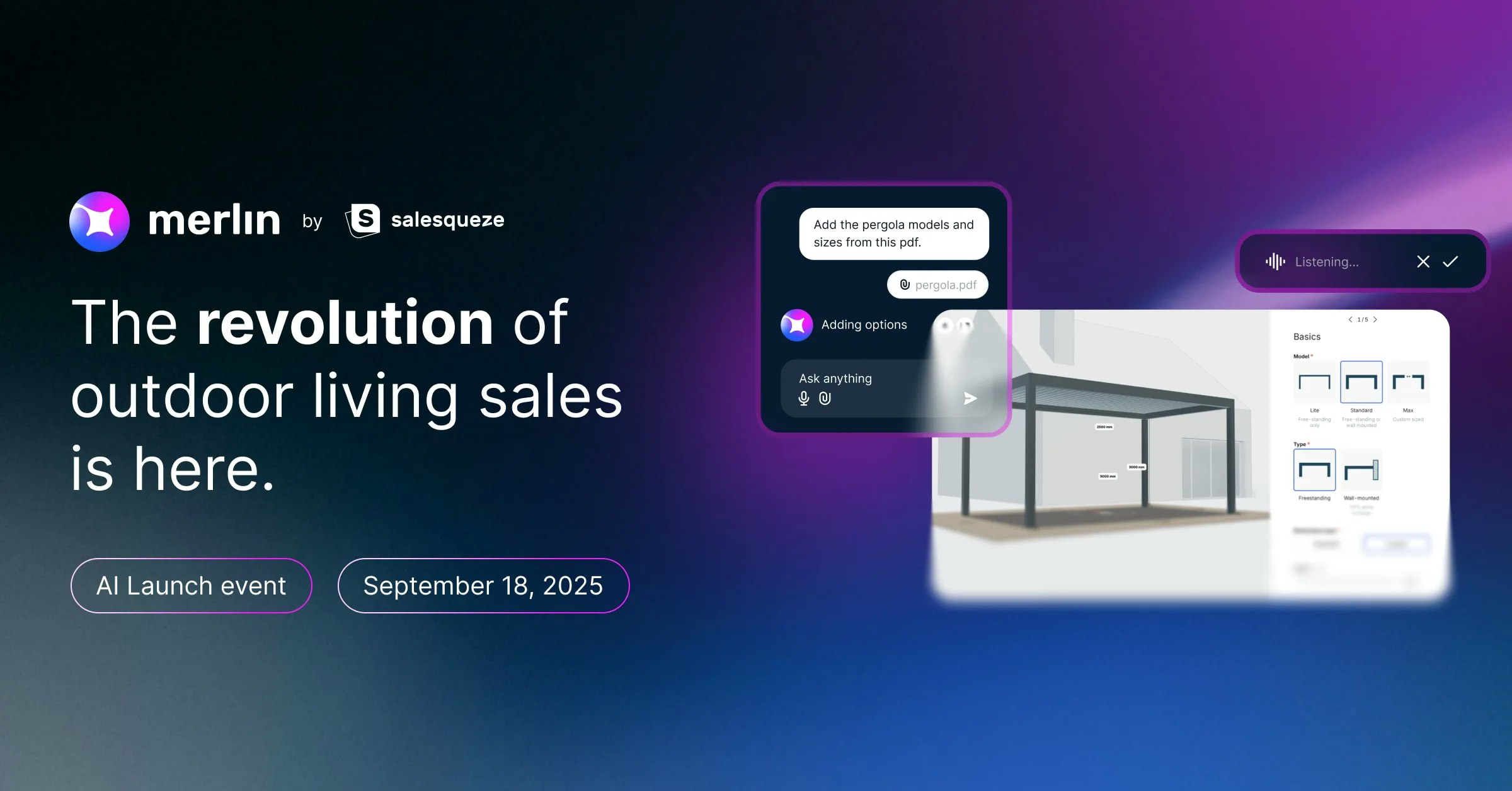 Média Merlin AI par Salesqueze - La révolution des ventes de vie en plein air est là 1