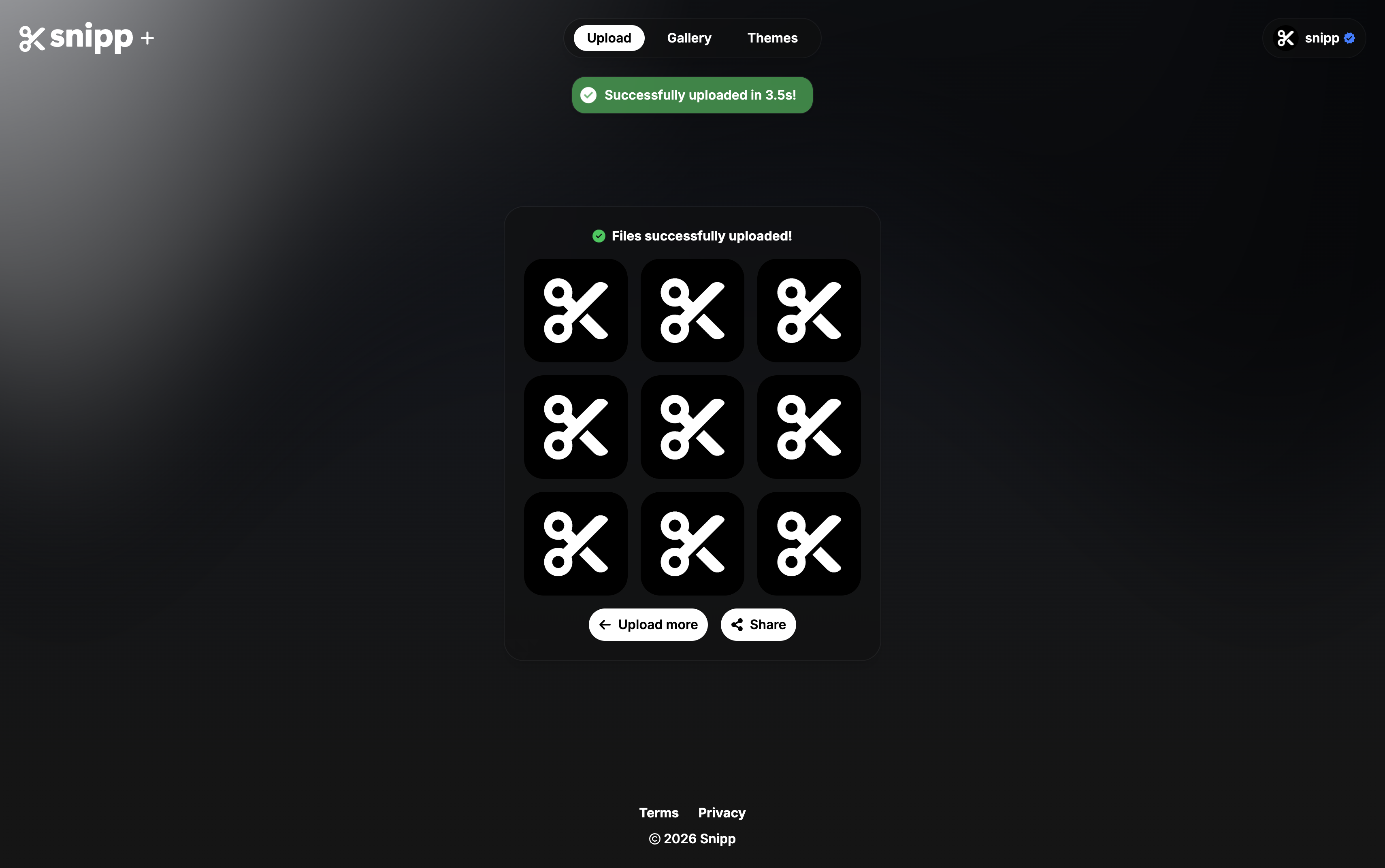 Snipp - Screenshot 2 showing product features and functionality