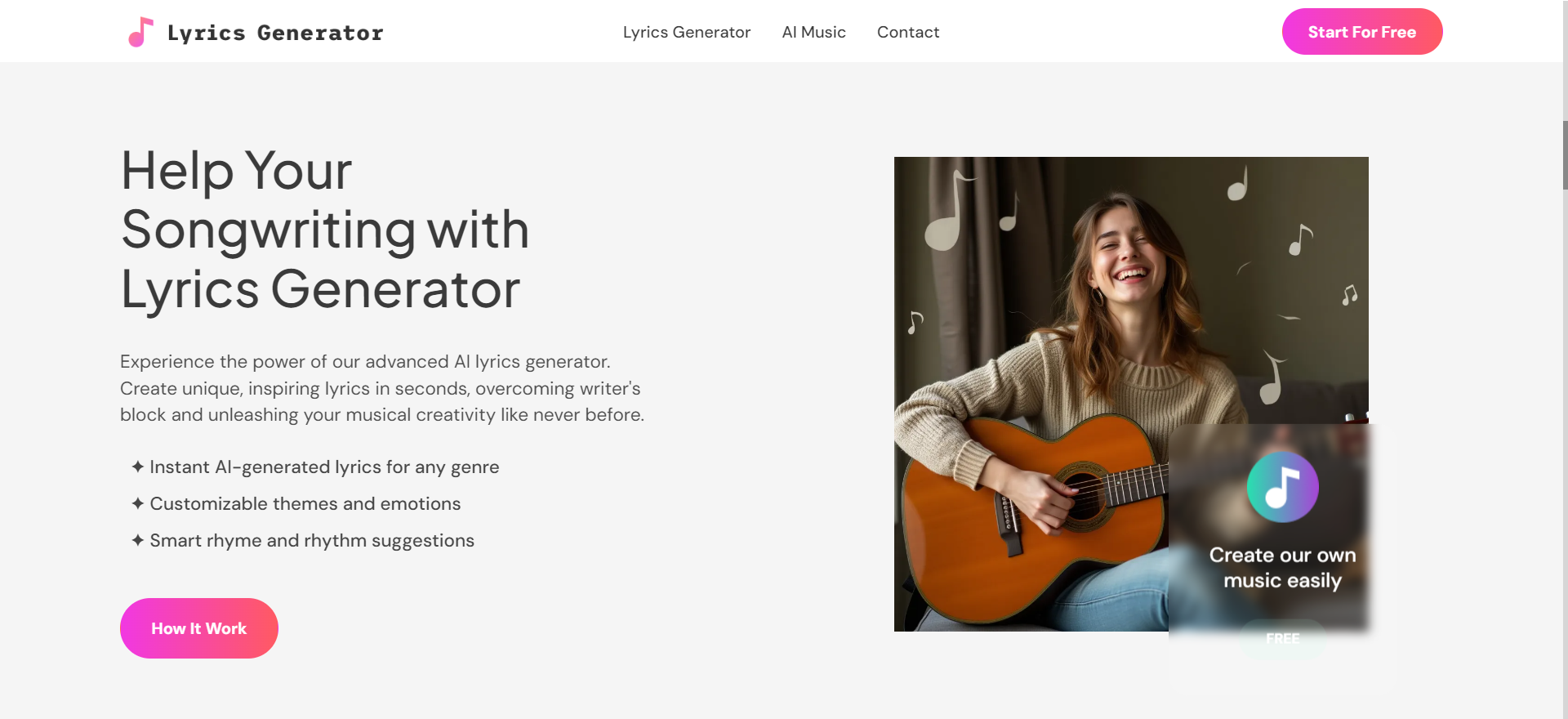 AI Lyrics Generator gallery image