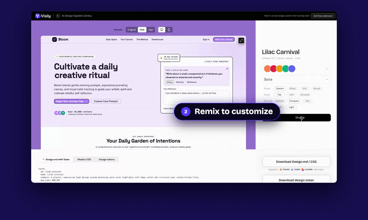 Design systems for vibe coding screenshot 3