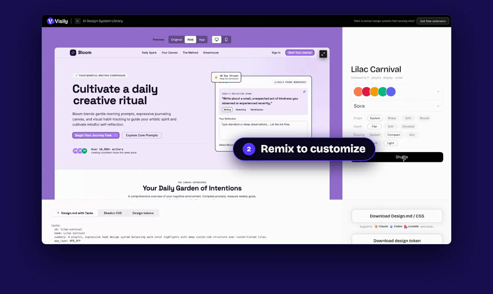 Design systems for vibe coding screenshot 4