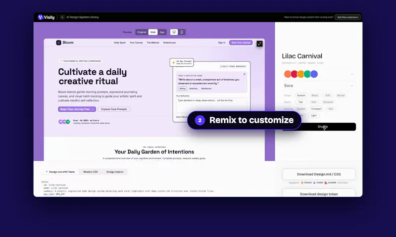 Design systems for vibe coding screenshot 4
