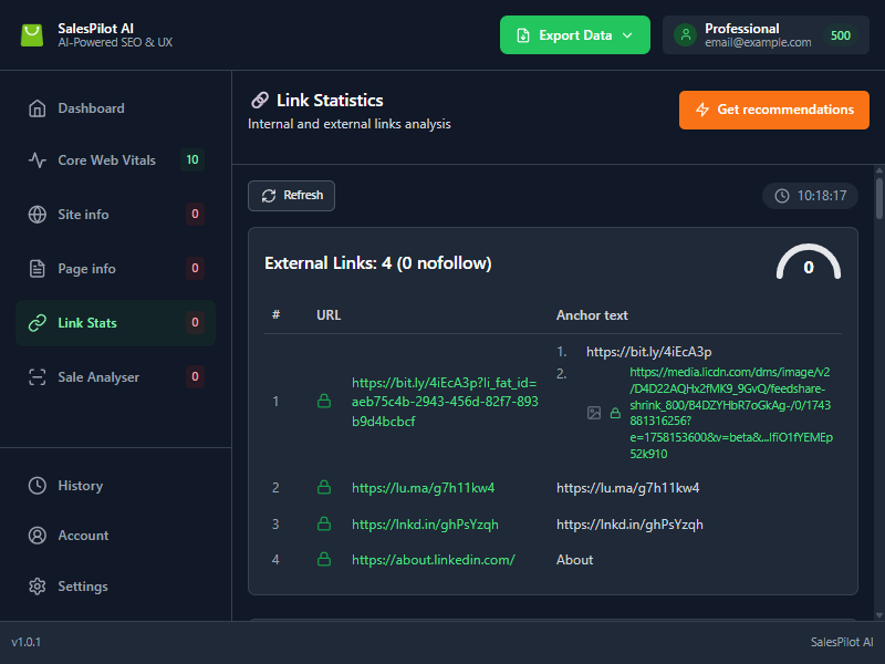 Média Vendeuse AI - Assistant SEO et UX - Extension Chrome 6