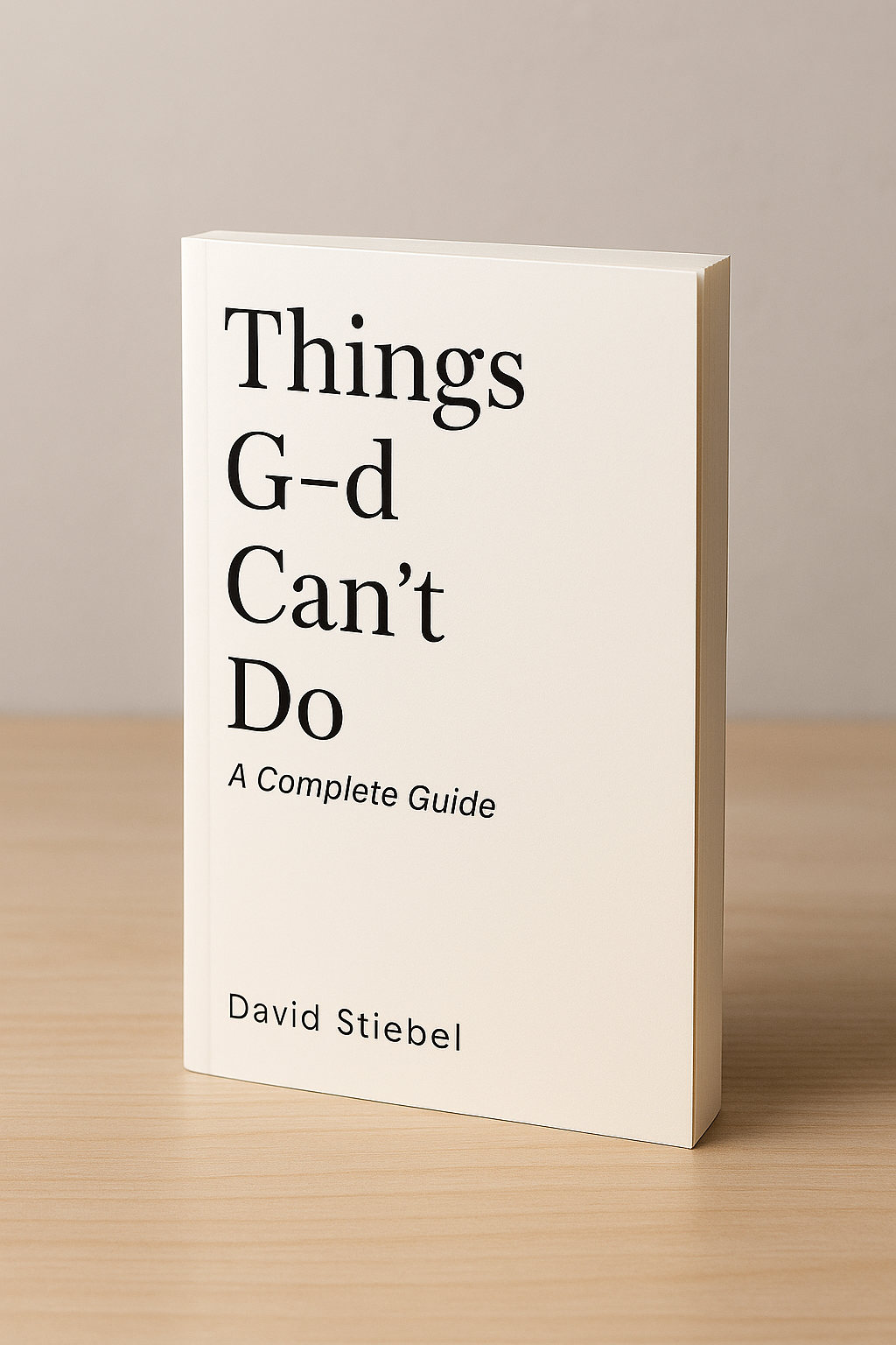 Things God Can't Do (book) - Main product screenshot demonstrating key features and user interface