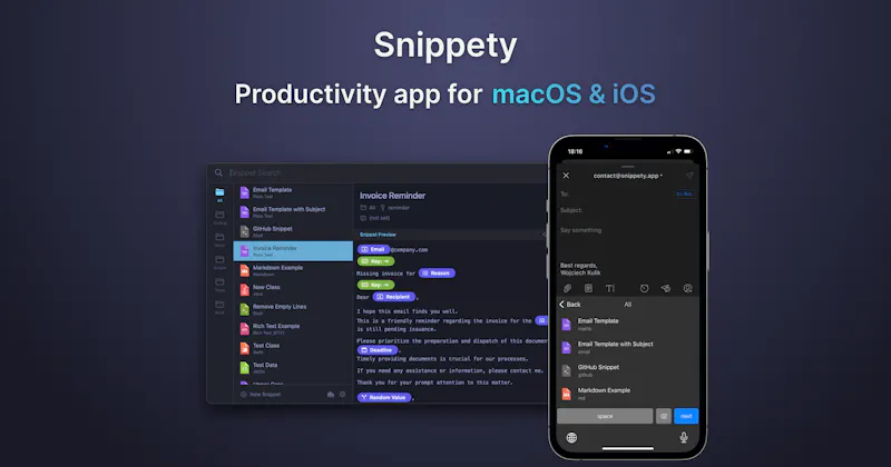 Snippety screenshot 2
