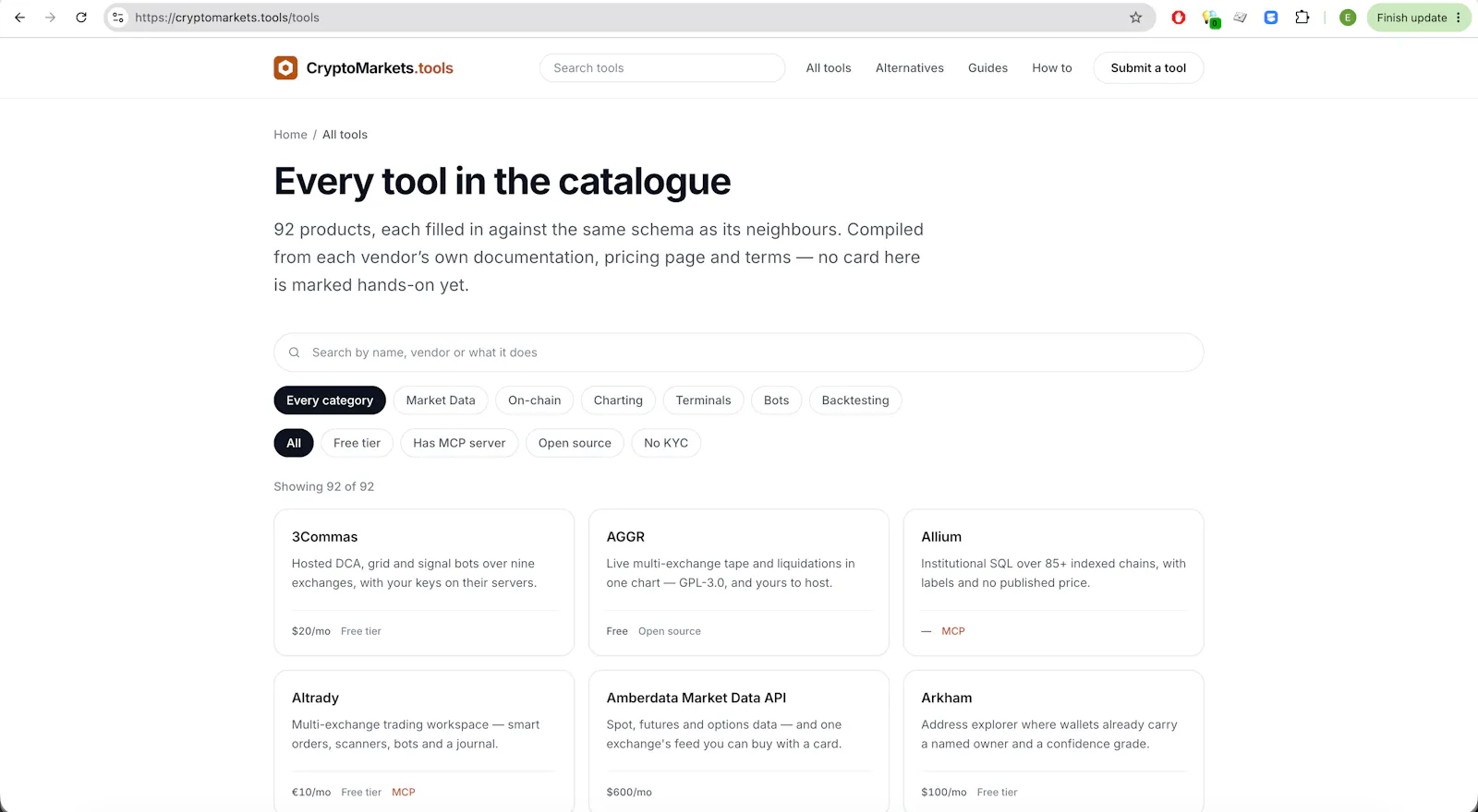 CryptoMarkets.tools screenshot 3