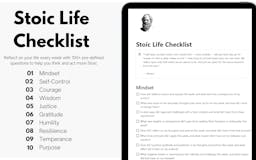 Stoic Life Checklist media 1