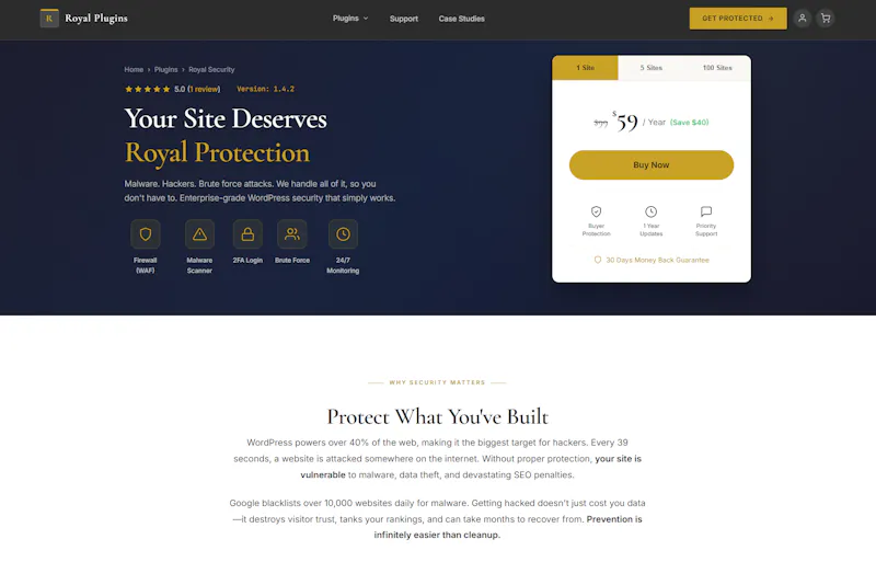 Guardpress- Security WP Plugin screenshot 1