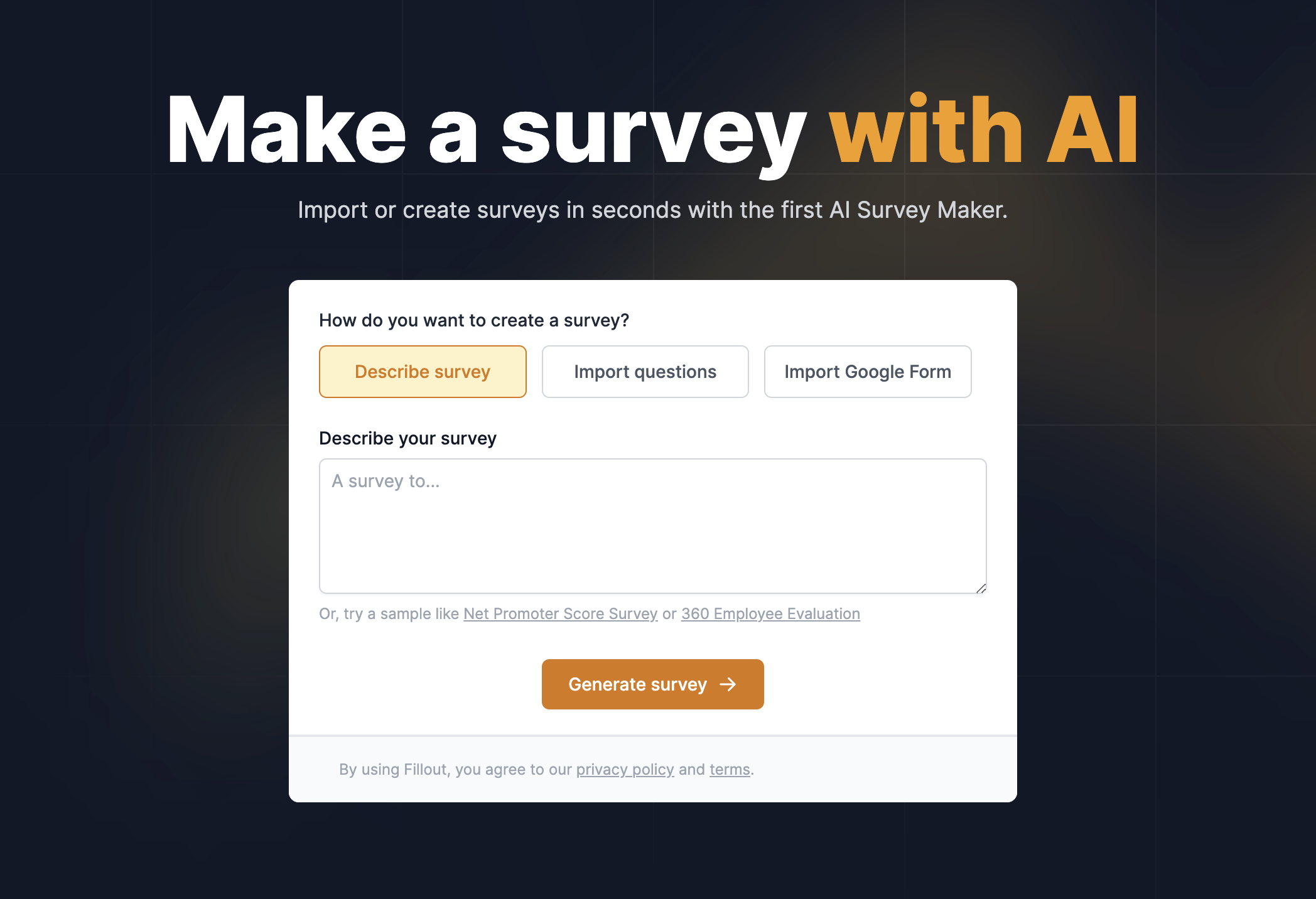 startuptile AI Survey Maker-Make or import a survey in seconds with ChatGPT
