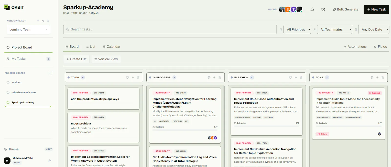Orbicue, tasks that know your codebase screenshot 3