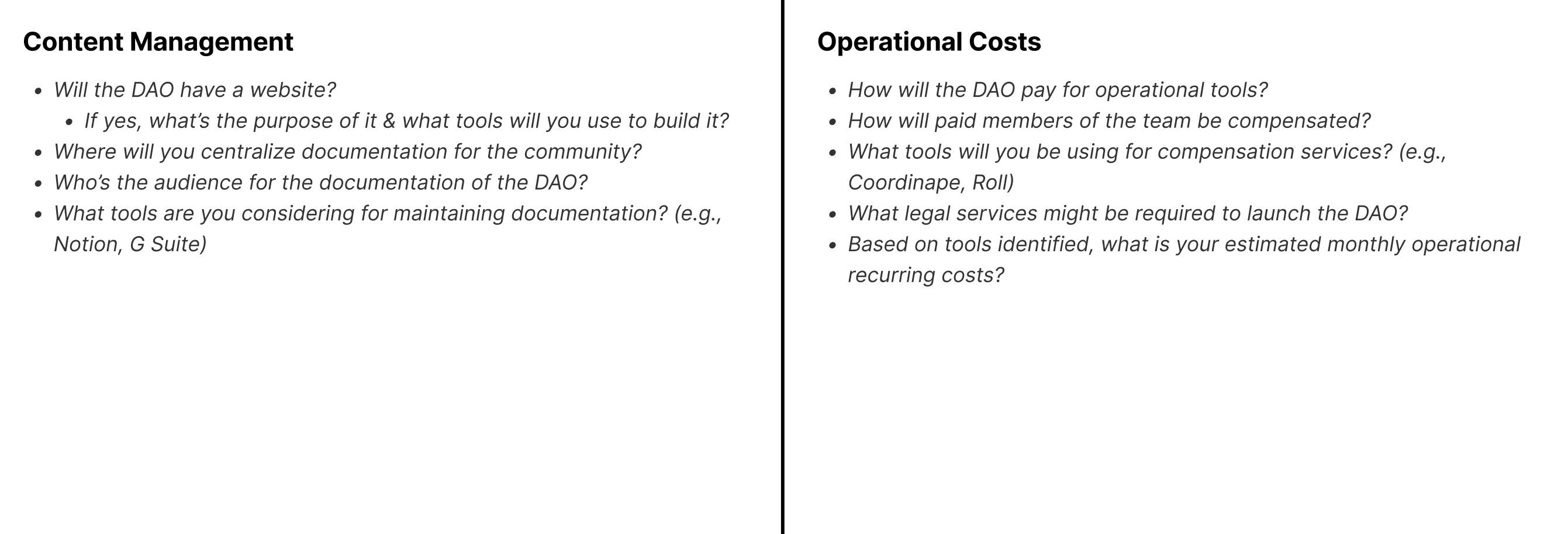 The DAO Planning Canvas v1.0 gallery image