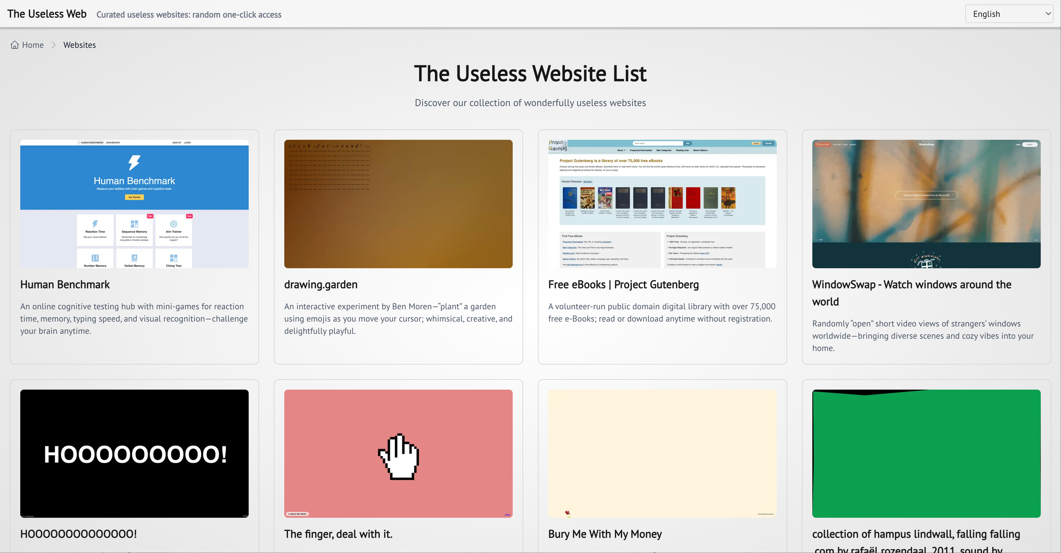 Média Le Web inutile - Un guide organisé des sites amusants et inutiles 2
