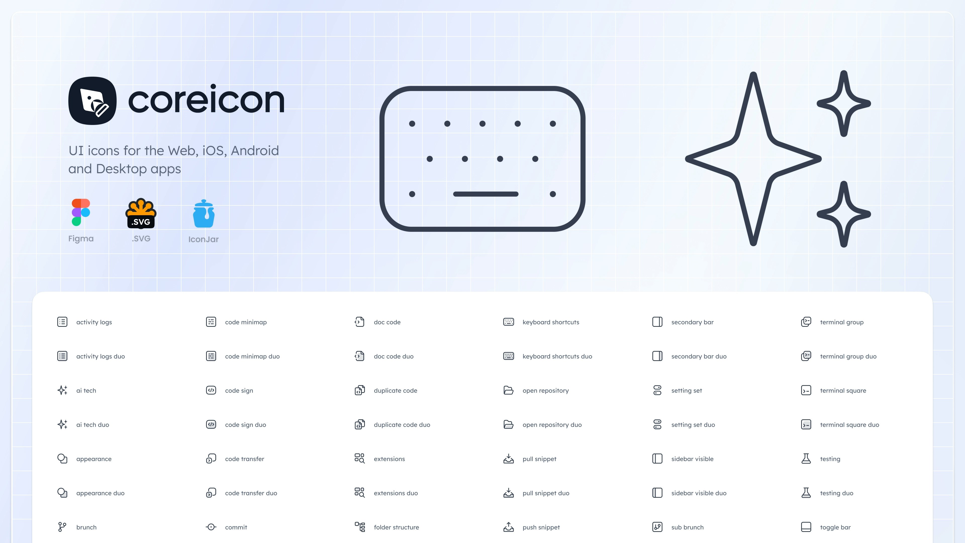 Media Coreicon - Ikon UI, SVG, Reka Bentuk Produk, UX/UI, Pakej Ikon, UI 5