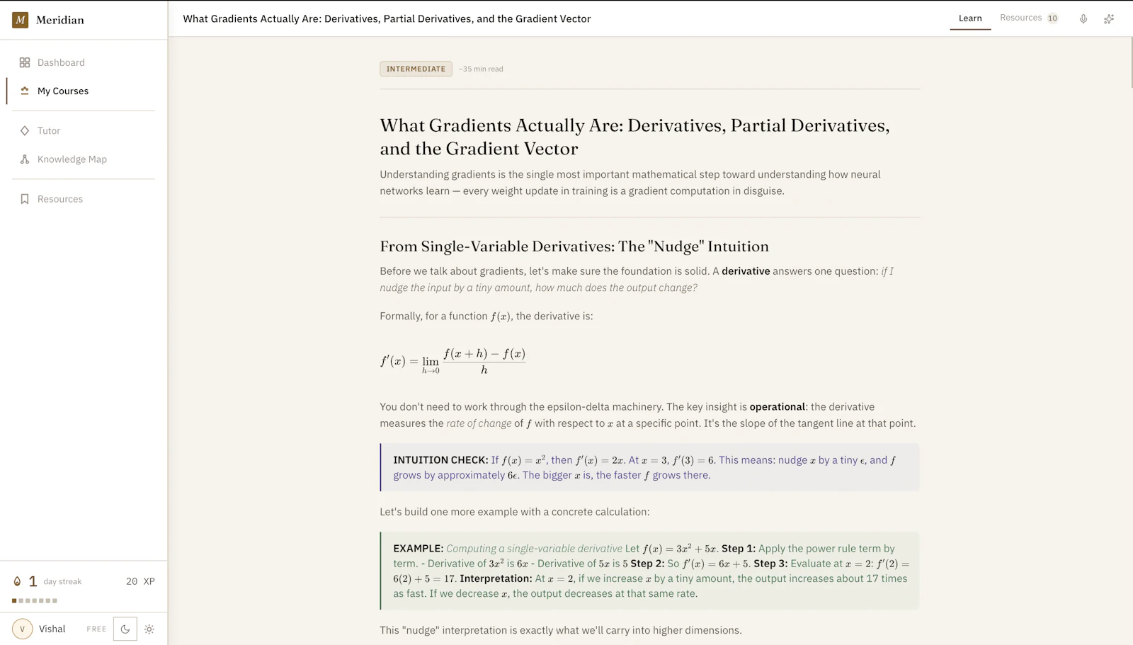 Meridian Learn screenshot 7
