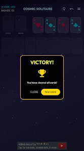 Cosmic Solitaire - Screenshot 3 showing product features and functionality