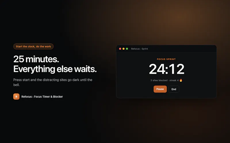 Refocus screenshot 3