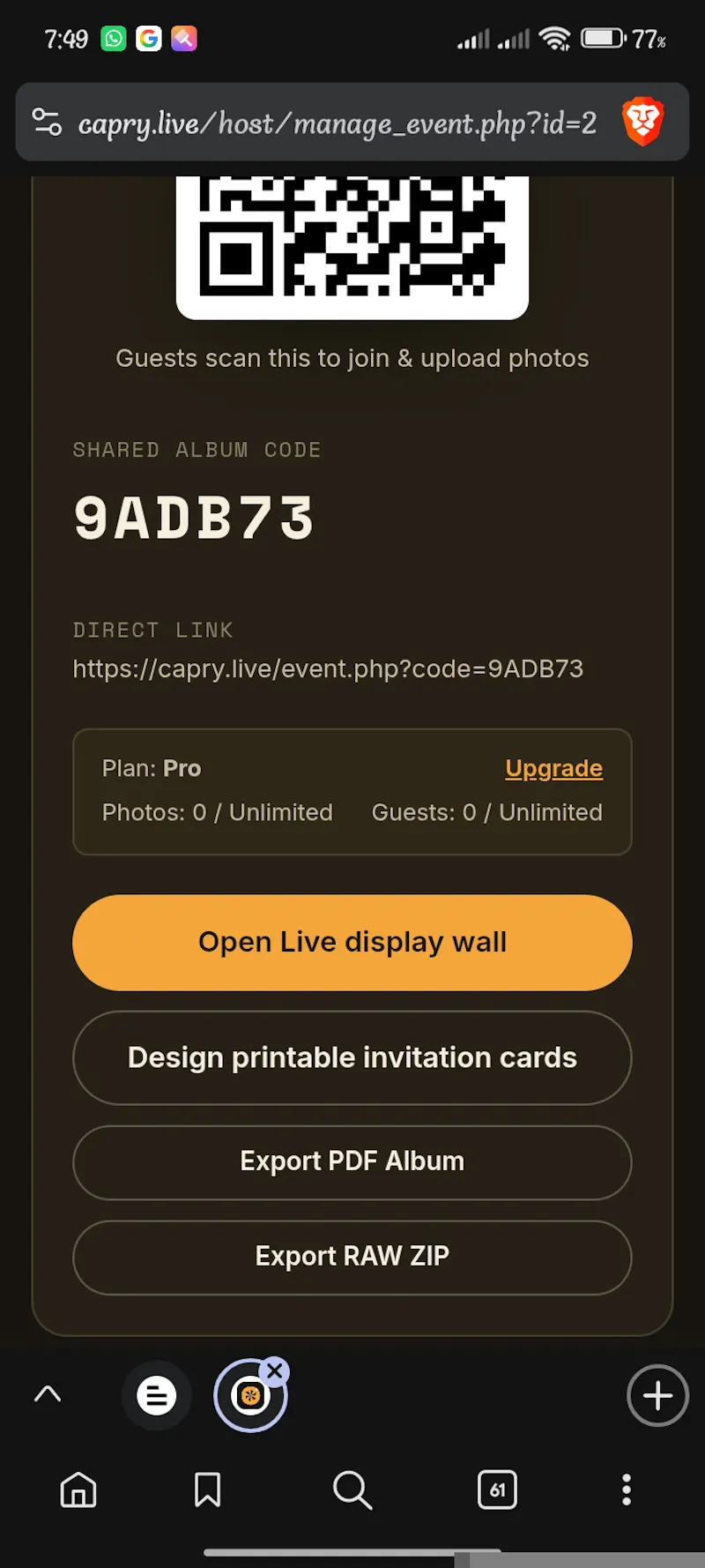 capry.live screenshot 4