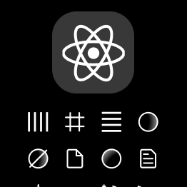 Radix UI icon library for React Native logo