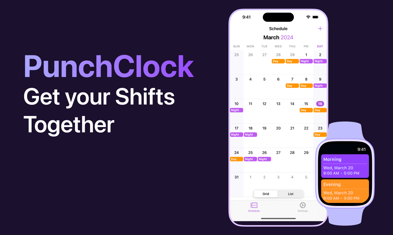punchclock-2 - Your pocket shift tracking calendar
