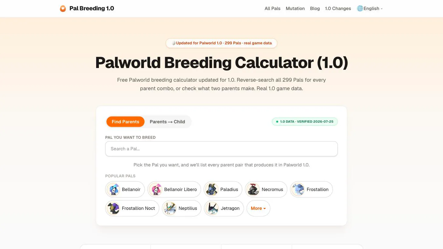 Pal Breeding 1.0 gallery image