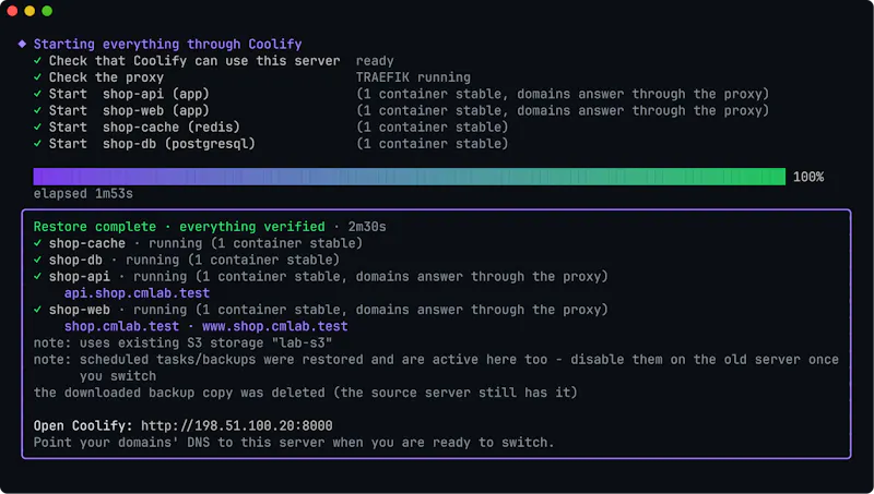 Coolify Mirror screenshot 3