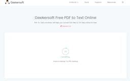 Geekersoft Free PDF to TXT Online media 1
