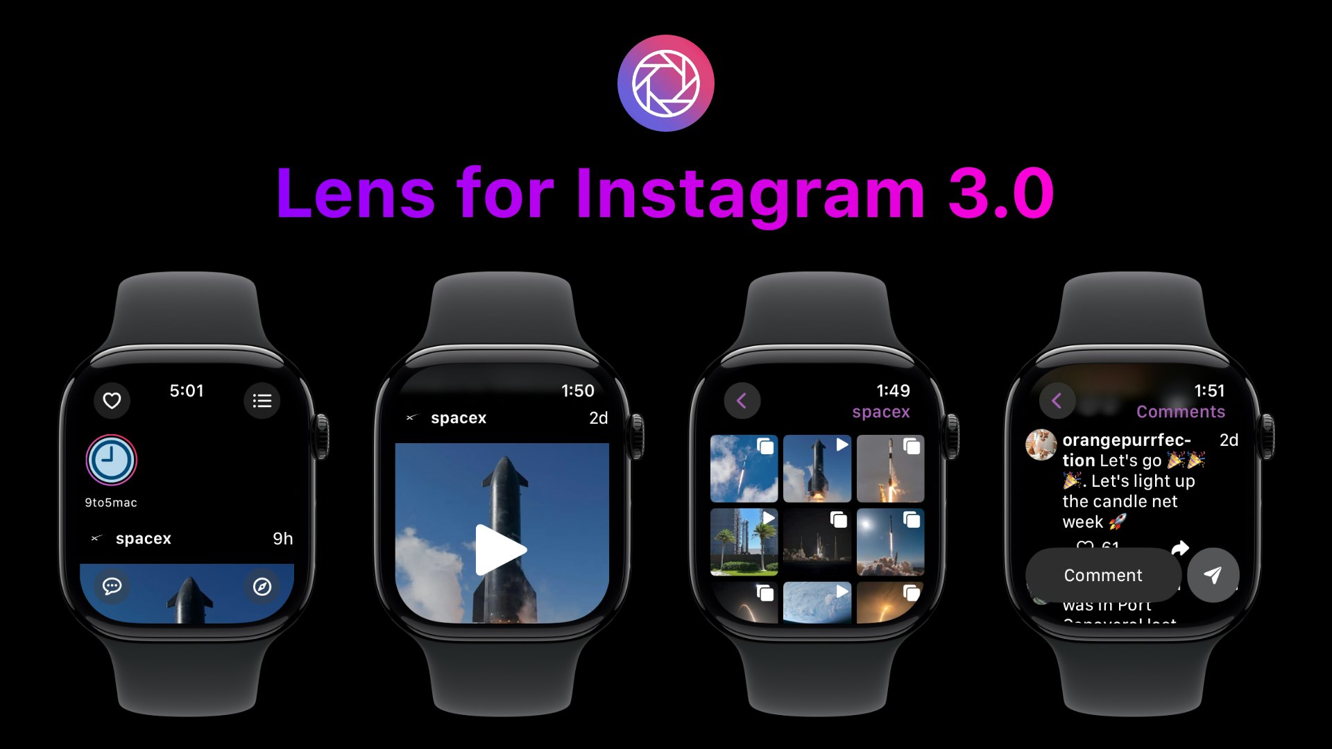 Instagram için lens - Apple saatinizde Instagram! medya 1
