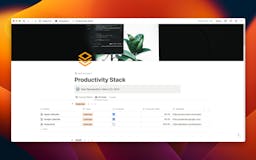 Productivity Stack Notion Template media 3
