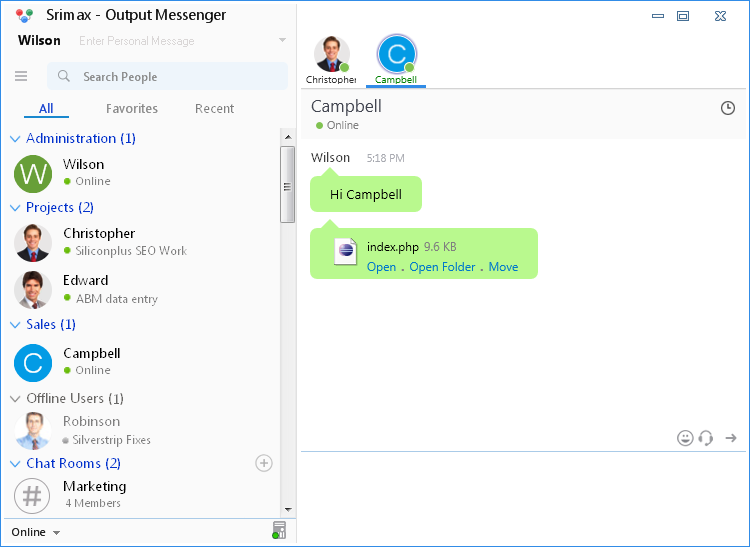Output Messenger - LAN messenger download gallery image