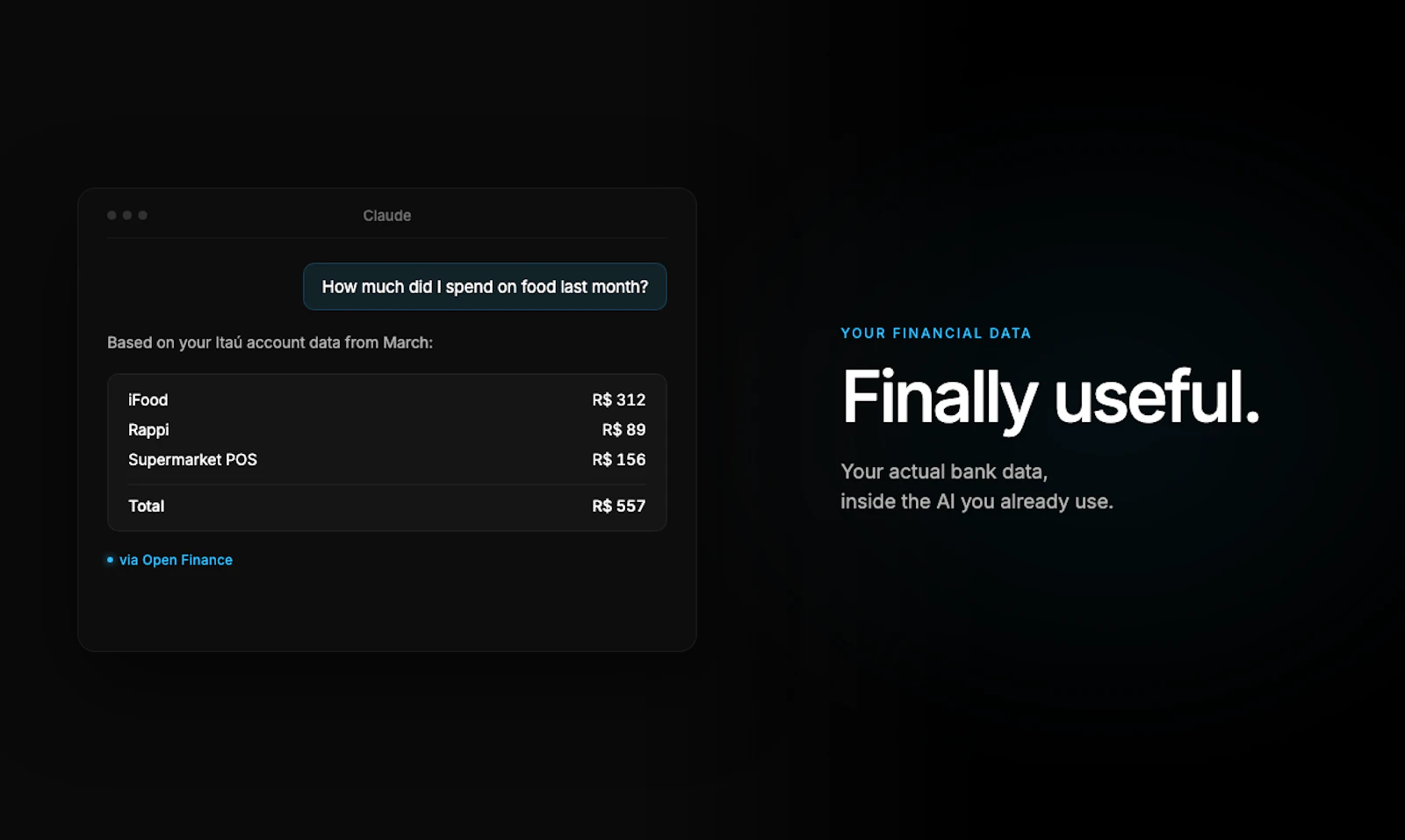 Open Finance MCP screenshot 3