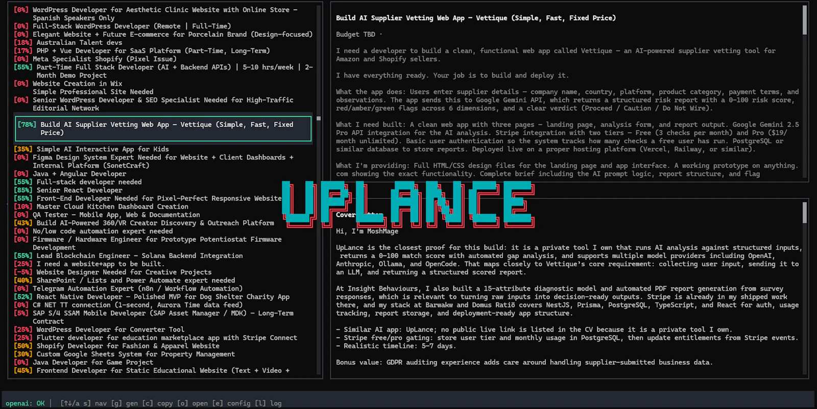 UpLance screenshot 1